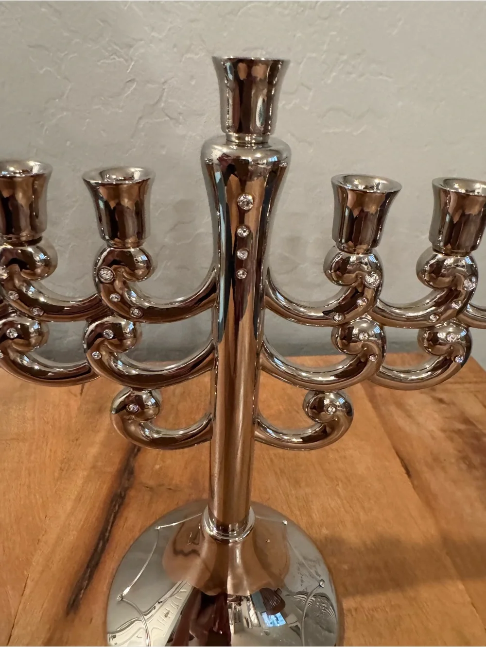 Hanukkah Menorah - with Swarovski crystals.